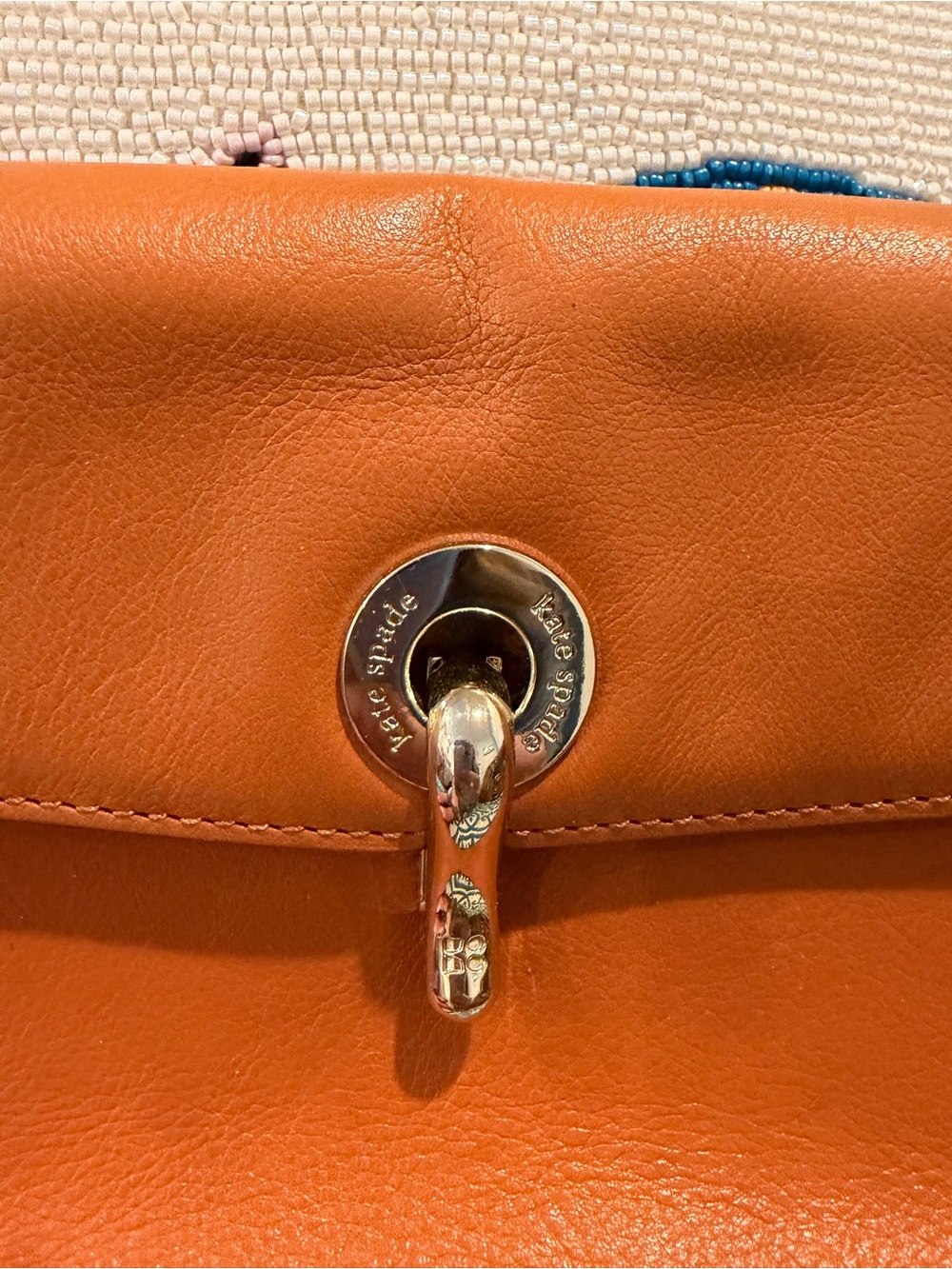 Kate Spade Brown Leather Wristlet Clutch - Picture 2 of 6